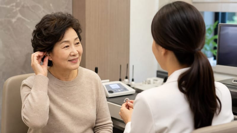보청기는 청력역치뿐 아니라 생활 속 불편함의 정도를 함께 고려해 착용 시점을 정합니다.