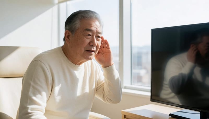 노화로 인한 난청은 고음부터 서서히 진행되는 경우가 많습니다