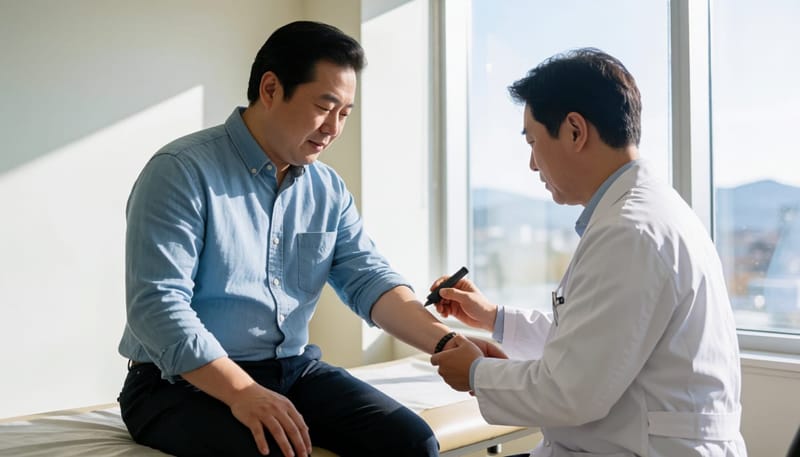 피부반응검사는 원인 알레르겐을 구체적으로 확인하는 절차입니다