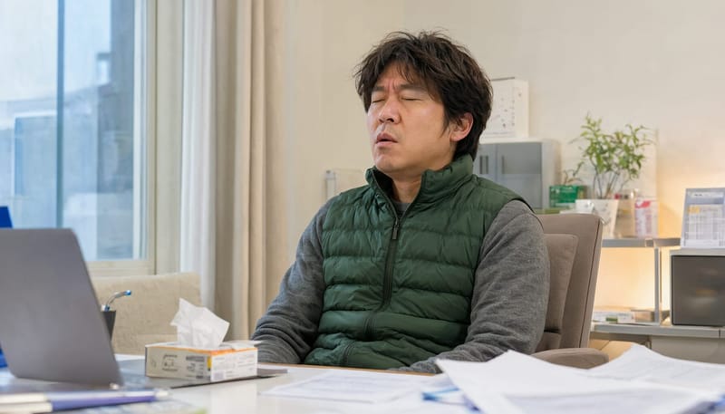 회의나 업무 중 반복되는 재채기는 집중력 저하로 이어질 수 있습니다.