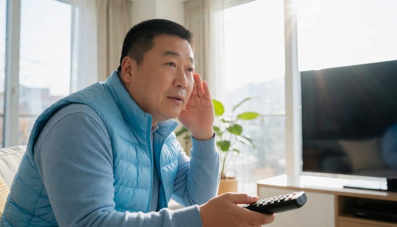 텔레비전 소리가 자꾸 커진다면 청력 변화의 초기 신호일 수 있습니다.