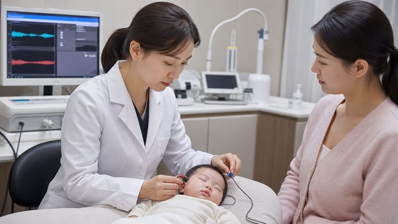 영유아는 이음향방사검사(OAE)로 선별이 가능하며, 반응이 늦다면 확진검사를 미루지 않는 것이 중요합니다.