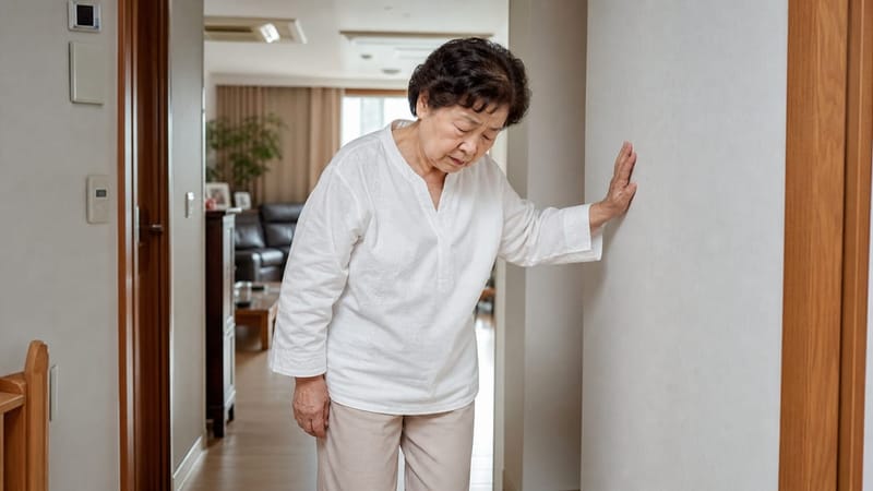 여름철 갑작스러운 어지럼증이 느껴질 때는 주변 사물을 짚고 안전한 자세부터 취하는 것이 우선입니다.