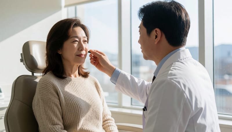 비강 내시경 검사로 하비갑개 등급을 객관적으로 확인할 수 있습니다