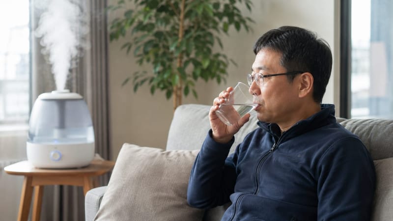 실내 습도와 수분 섭취로 회복을 돕는 생활 관리