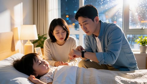 열 오른 밤, 갑자기 멍하니 정신을 잃고 몸이 뻣뻣해진다면