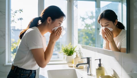 코 풀면 한쪽 귀만 핑 돌아요, 손 습관부터 바꿔야 하는 이유
