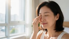 눈을 심하게 비볐더니 시야 한쪽이 뿌옇게 남아요, 원인은 각막일까요