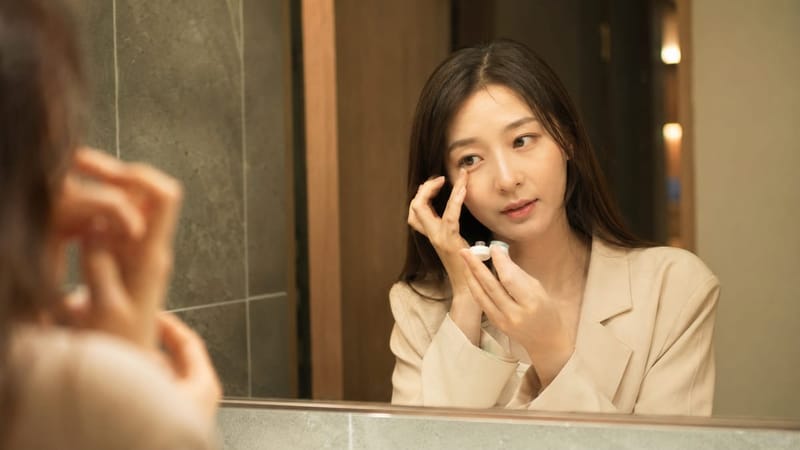 성인은 취침 전 렌즈 착용과 세척 관리가 익숙해질 때까지 시간이 필요합니다.