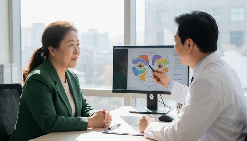 노안이나 백내장이 있는 경우 드림렌즈보다 다른 시력교정 방법이 우선 검토됩니다