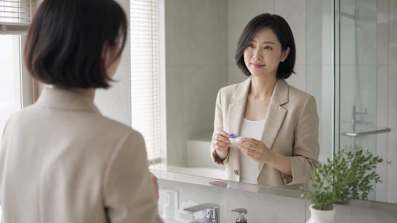 성인은 낮 시간 렌즈나 안경 없이 생활할 수 있다는 편의성 때문에 드림렌즈를 찾는 경우가 많습니다
