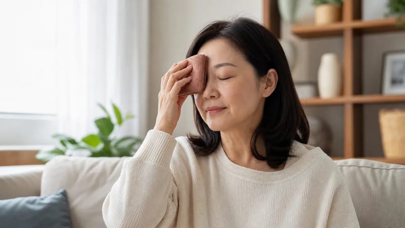 온찜질은 하루 3~4회, 한 번에 10~15분씩 눈꺼풀에 대주는 방식으로 진행합니다.