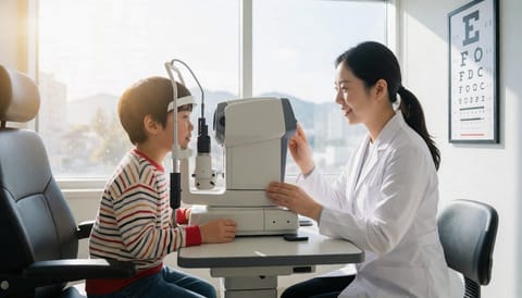 상월곡역 소아근시, 안경 도수보다 안축장을 봐야 하는 이유