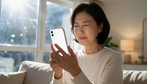 눈앞에 떠다니는 검은 점이 갑자기 확 늘었어요, 지금 확인할 것들