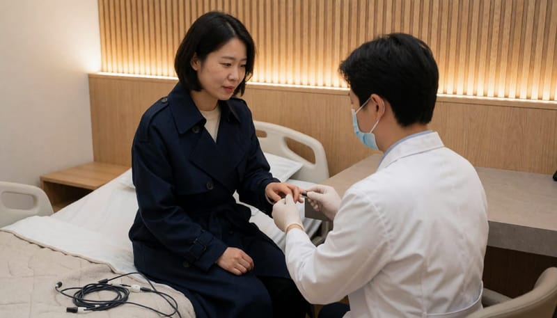 수면다원검사는 호흡과 산소포화도, 뇌파 등을 함께 기록하는 검사입니다