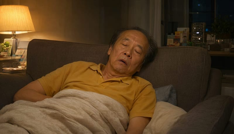 근육 긴장도가 떨어지는 60대 이후에는 코골이와 무호흡이 함께 심해지는 경우가 많습니다.