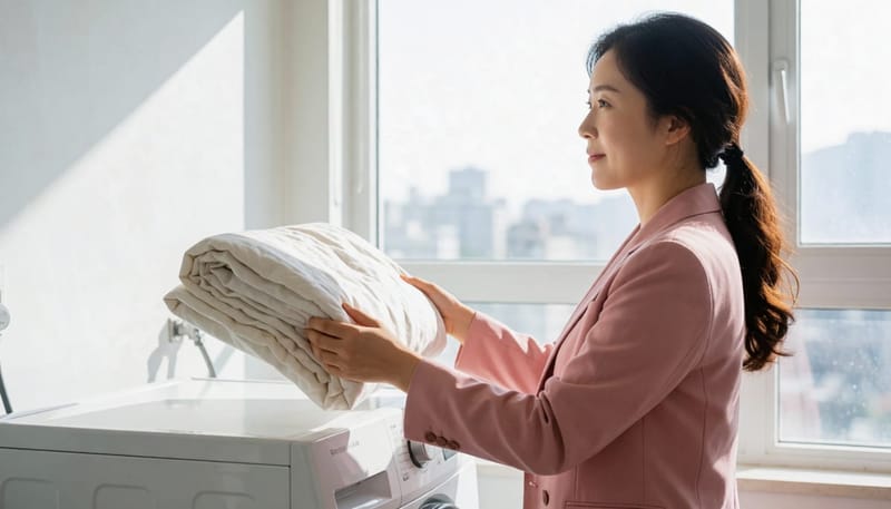 침구를 고온으로 자주 세탁하는 습관은 집먼지진드기로 인한 알레르기비염 증상을 줄이는 데 도움이 됩니다.