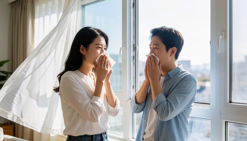 관악 알레르기비염, 환절기 집안 습도 관리부터 시작해야 하는 이유