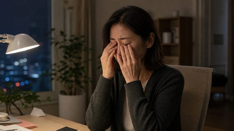 불면증이 이어지면 낮 동안 집중력 저하와 감정 기복으로 이어질 수 있습니다.