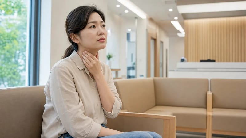 목이물감은 통증보다 답답함으로 느껴지는 경우가 많습니다