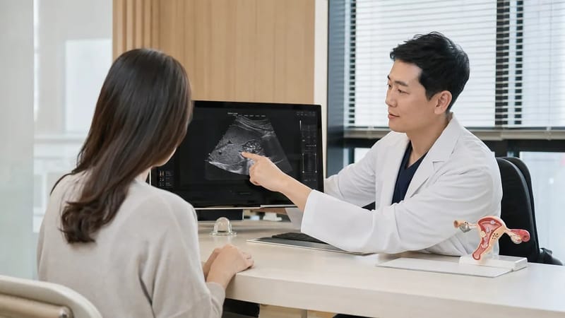 구조적 원인이 의심되면 초음파 등 추가 검사로 범위를 좁혀갑니다
