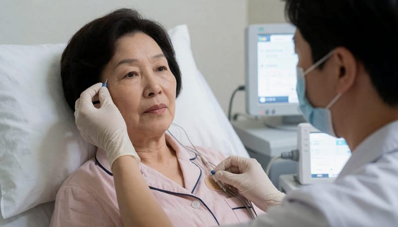 수면다원검사는 밤새 뇌파, 호흡, 산소포화도를 함께 기록해 설문만으로는 알 수 없는 부분을 확인합니다.