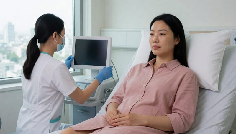 수면다원검사는 하룻밤 동안 뇌파와 호흡, 산소포화도 등을 기록합니다.