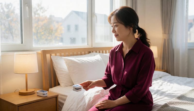 가정용 간이검사 장비는 집에서 직접 부착해 사용할 수 있습니다.