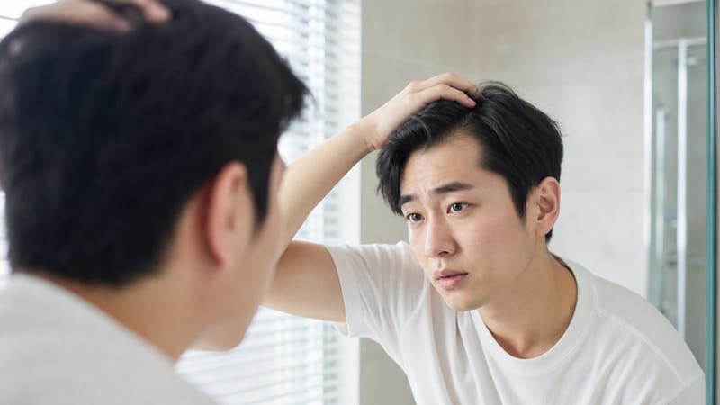 머리카락이 한 움큼씩 빠지는 아침, 탈모 자가관리는 언제부터일까