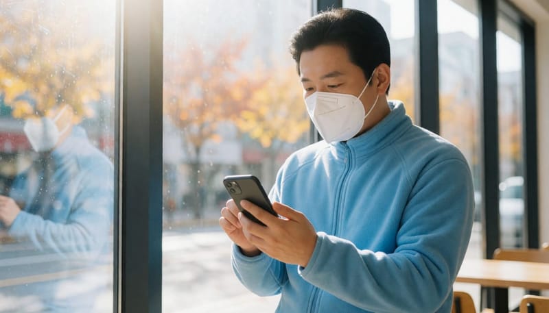 미세먼지가 심한 날에는 마스크 착용과 함께 코막힘 관리에도 신경 써야 합니다.