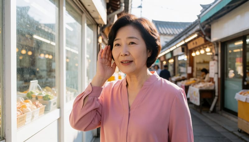 대화 중 되묻는 일이 잦아졌다면 청력 변화의 신호일 수 있습니다.