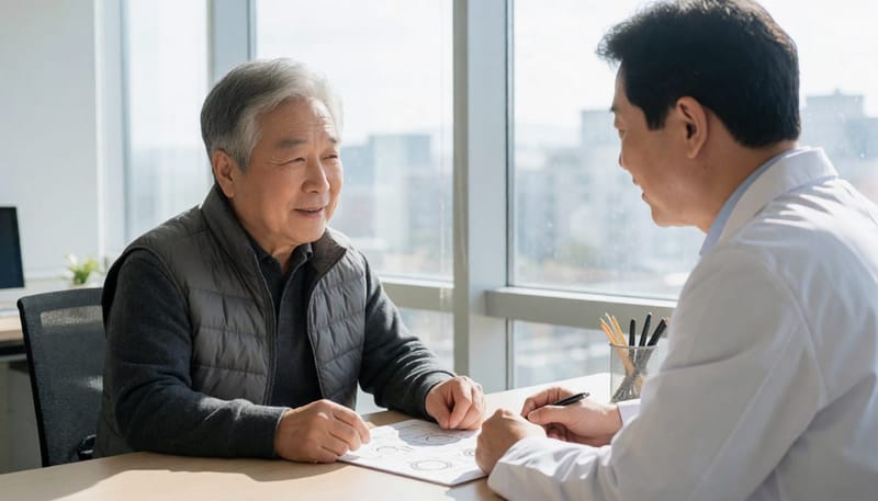 청력검사 결과는 담당 의료진과 함께 확인하고 필요한 경우 재검사를 진행합니다.