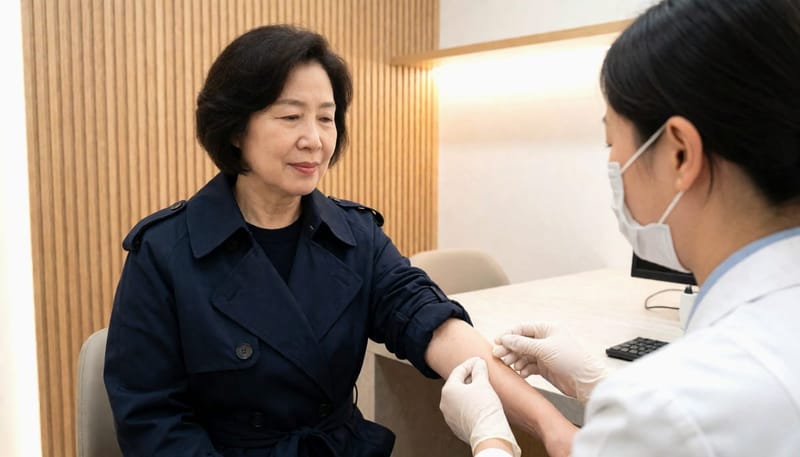 갑상선기능검사는 간단한 혈액 채취만으로 진행됩니다