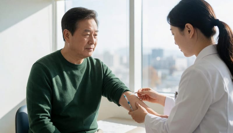 갑상선 기능 이상은 혈액검사로 갑상선자극호르몬(TSH)과 유리 T4 수치를 확인해 진단합니다.