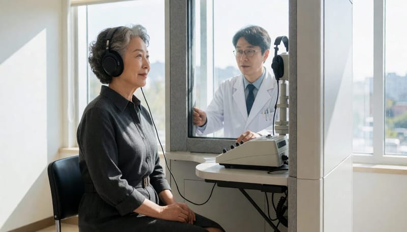 순음청력검사는 난청의 종류와 정도를 확인하는 기본 검사입니다