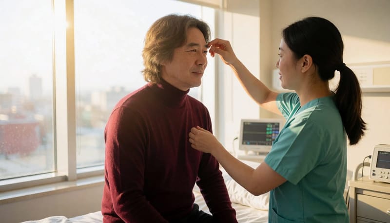 수면다원검사는 뇌파, 호흡, 산소포화도 등을 재는 센서를 부착한 뒤 하룻밤 동안 수면 상태를 기록합니다.