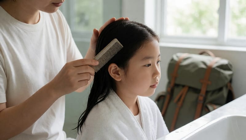 여름캠프 다녀온 아이 머리에 이가 생겼어요, 무더위 속 대처법