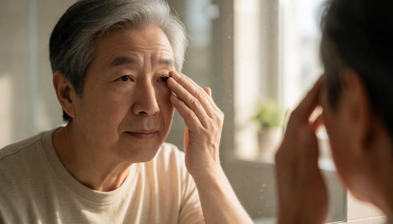 눈꺼풀이 무겁게 처져요, 관찰과 수술의 갈림길