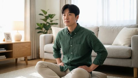 다리를 꼬거나 양반다리 할 때 고관절 앞쪽이 걸린다면, 90도 검사부터