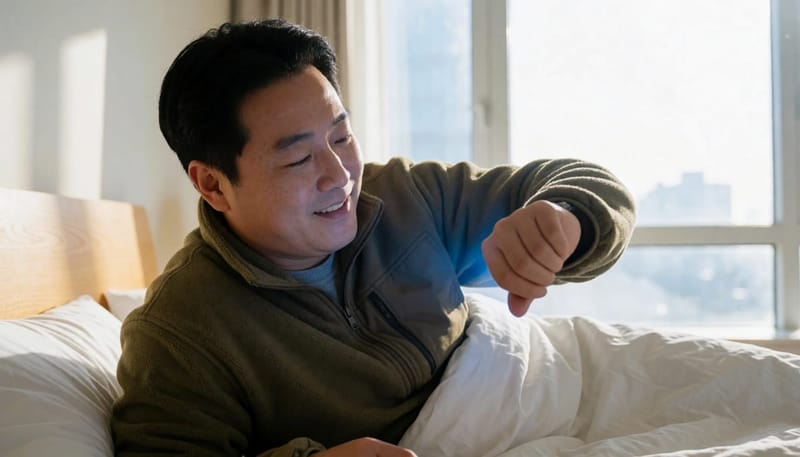 밤에 잠들지 못하는 시간이 길어지면 다음 날 피로와 집중력 저하로 이어질 수 있습니다.