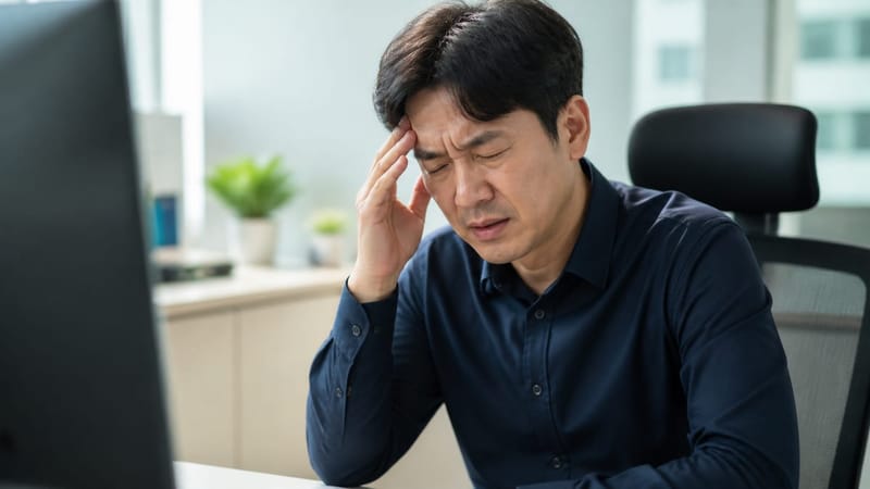 회의나 운전처럼 시선을 고정하는 상황에서 나타나는 어지럼은 업무 집중력과 안전에 직접 영향을 줍니다.