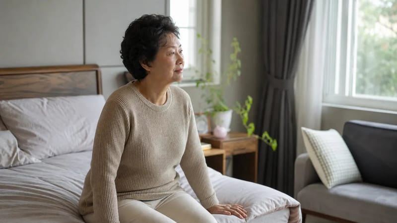 기상 직후 곧바로 서지 않고 걸터앉은 자세로 잠시 머무르는 습관이 어지럼 발생을 줄여줍니다.