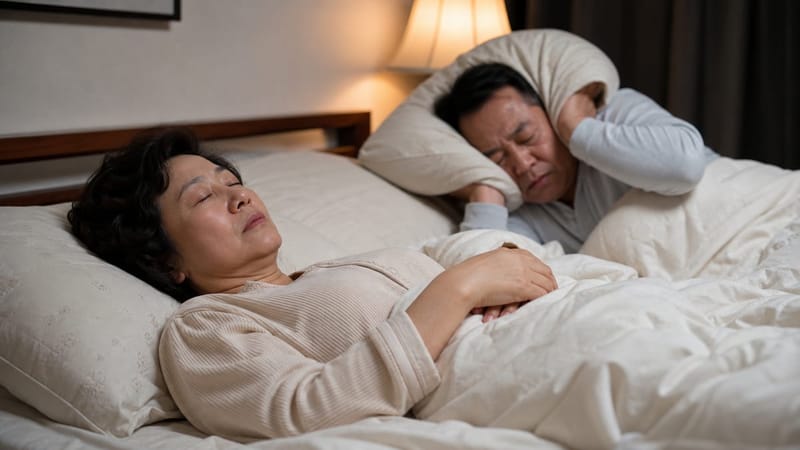 수면 중 상기도 구조물이 떨리며 발생하는 코골이