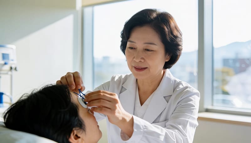 표준형 수면다원검사는 하룻밤 동안 뇌파와 호흡, 산소포화도 등을 함께 기록합니다.