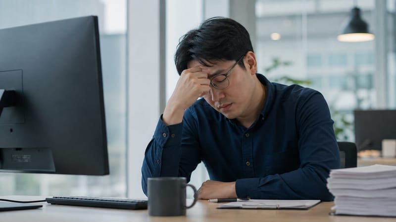 낮 동안의 피로와 집중력 저하는 수면무호흡증의 흔한 신호입니다.