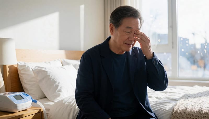 수면 중 반복된 각성은 아침 피로감으로 이어지기 쉽습니다.