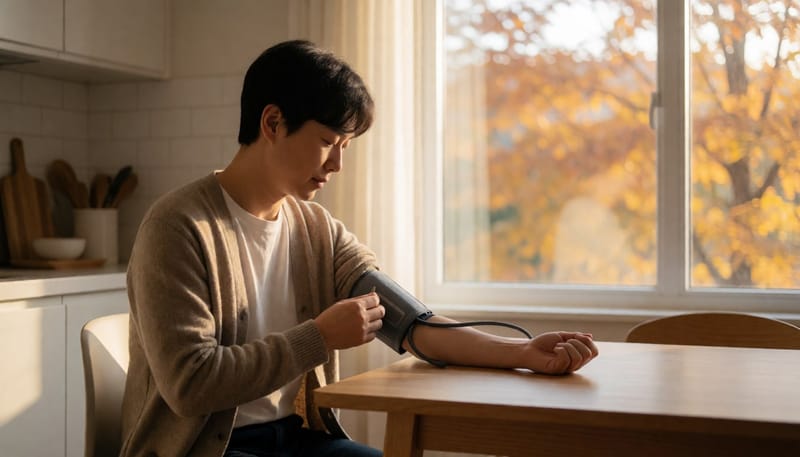환절기 아침 혈압 변동이 회의 집중력까지 흔드는 이유