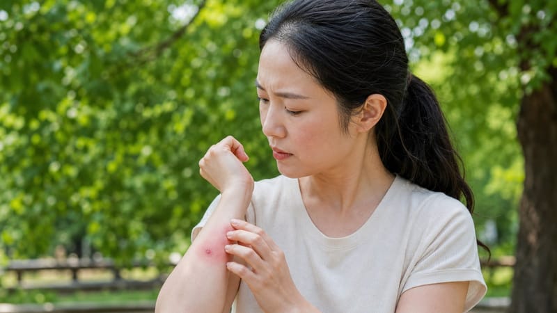 벌레 물린 자리가 붉게 부어오르며 열까지 난다면 지금 확인할 것