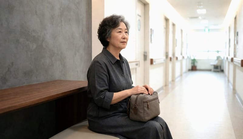 입원을 앞두고 병실 때문에 걱정하는 모습