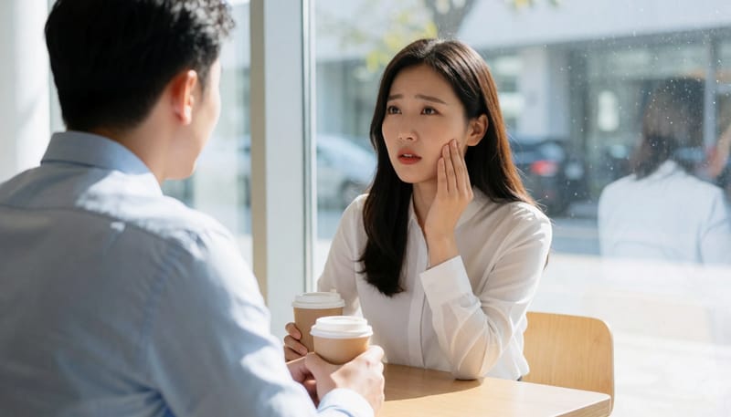 환절기 아침, 입을 크게 벌리면 귀 앞쪽에서 딸깍 소리가 나요